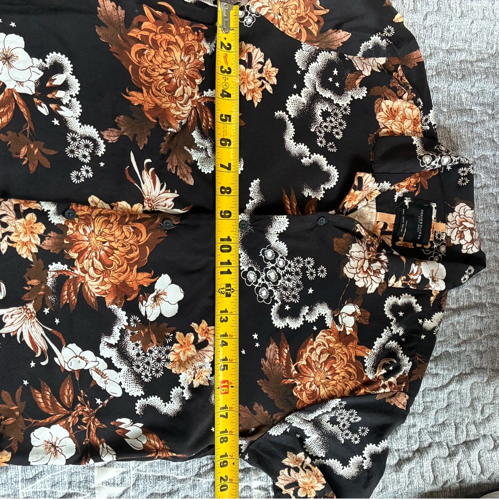 Denim & Flower Ricky Singh Men’s floral tropical button down shirt mens SZ SMALL - Picture 11 of 11